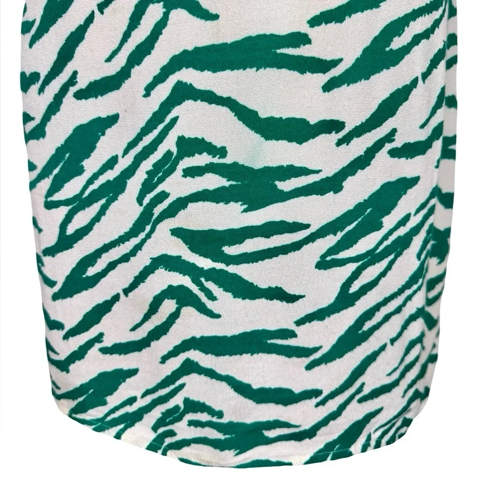 Reformation Lindsey Zebra Print Mini Slip Dress